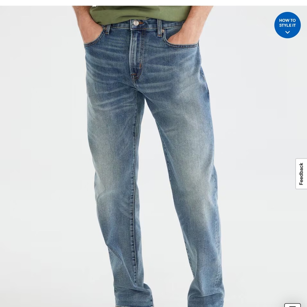 Men’s Aeropostale Straight blue medium wash jeans, 29 x 30
